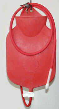 Open Top type Enema Bag w/  nozzle